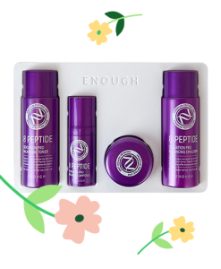 Enough~Антивозрастной набор миниатюр с пептидами~Premium 8 Peptide Special Edition Kit 4 Set